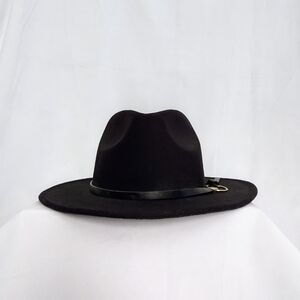 Charlotte Russe Black And Gold Casual Fedora Style Unisex Hat